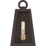Quoizel Poplar Point 1 Light 12" Outdoor Wall Lantern, Old Bronze