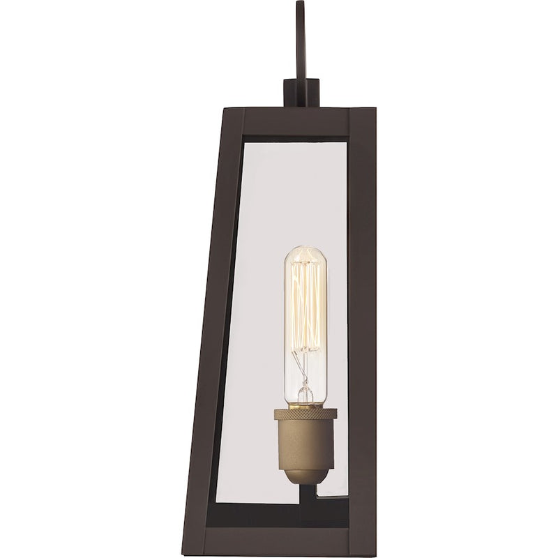 Quoizel Poplar Point 1 Light 12" Outdoor Wall Lantern, Old Bronze