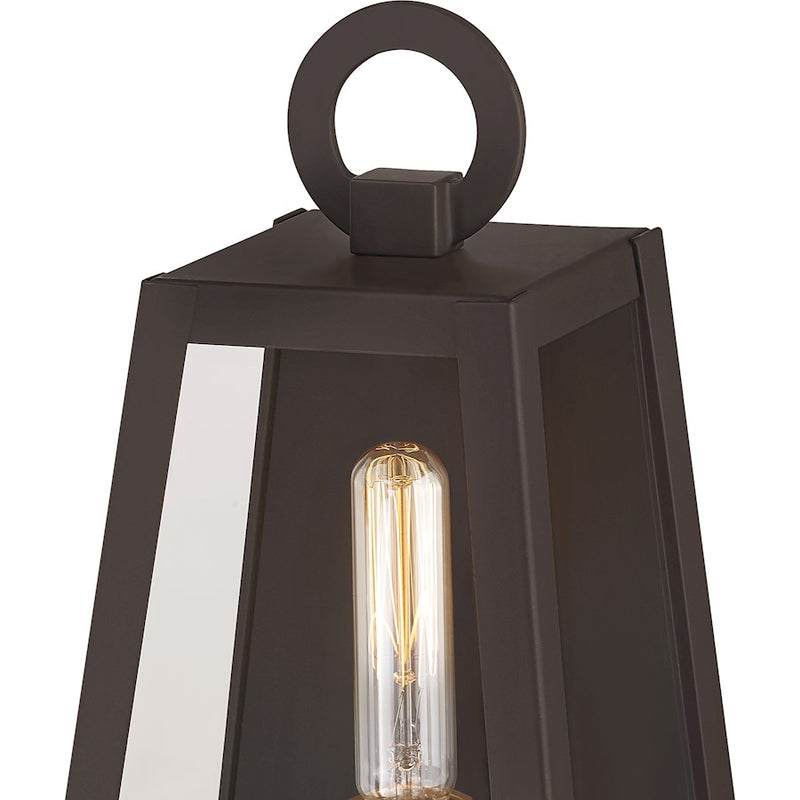 Quoizel Poplar Point 1 Light 12" Outdoor Wall Lantern, Old Bronze