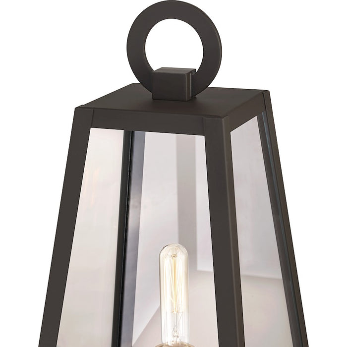 Quoizel Poplar Point 1 Light Outdoor Post Lantern, Old Bronze