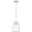 Quoizel Prescott 1 Light Mini Pendant, Brushed Nickel/Clear