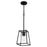 Quoizel Prescott 1 Light Mini Pendant, Matte Black/Clear