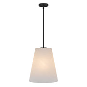 Quoizel Peregrine 14in 1-Light Pendant | Modern Matte Black and Etched Alabaster Glass | Kitchen Island & Dining Room | Model PRGA1514MBK