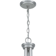Quoizel Pruitt 5 Light Chandelier, Brushed Nickel/Clear