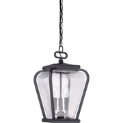 Quoizel Province 3 Light Outdoor Hanging Lantern in Mystic Black