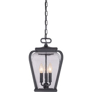 Quoizel Province 3 Light Outdoor Hanging Lantern in Mystic Black