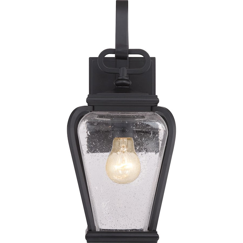 Quoizel Province 1 Light Outdoor Wall Sconce in Mystic Black