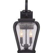 Quoizel Province 2 Light Outdoor Wall Sconce in Mystic Black