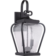Quoizel Province 2 Light Outdoor Wall Sconce in Mystic Black