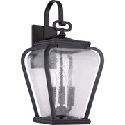 Quoizel Province 3 Light Outdoor Wall Sconce in Mystic Black