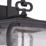 Quoizel Province 3 Light Outdoor Wall Sconce in Mystic Black