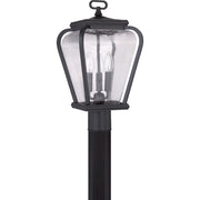 Quoizel Province 3 Light Post Light in Mystic Black