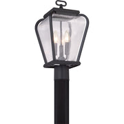 Quoizel Province 3 Light Post Light in Mystic Black