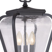 Quoizel Province 3 Light Post Light in Mystic Black