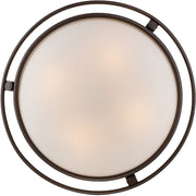 Quoizel 4 Light Quoizel Fixture Semi-Flush Mount in Western Bronze