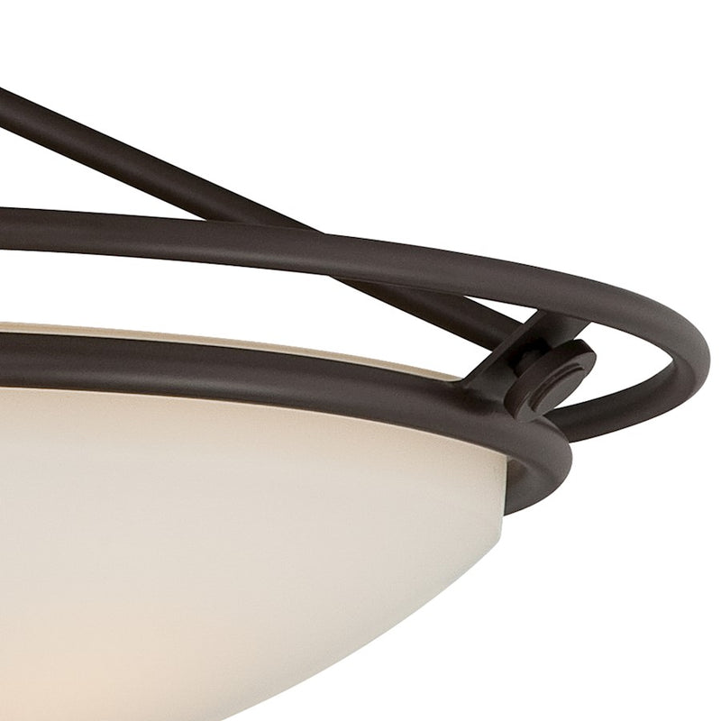 Quoizel 4 Light Quoizel Fixture Semi-Flush Mount in Western Bronze