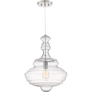Quoizel Lighting Fixture 1 Light Pendant, Polished Chrome