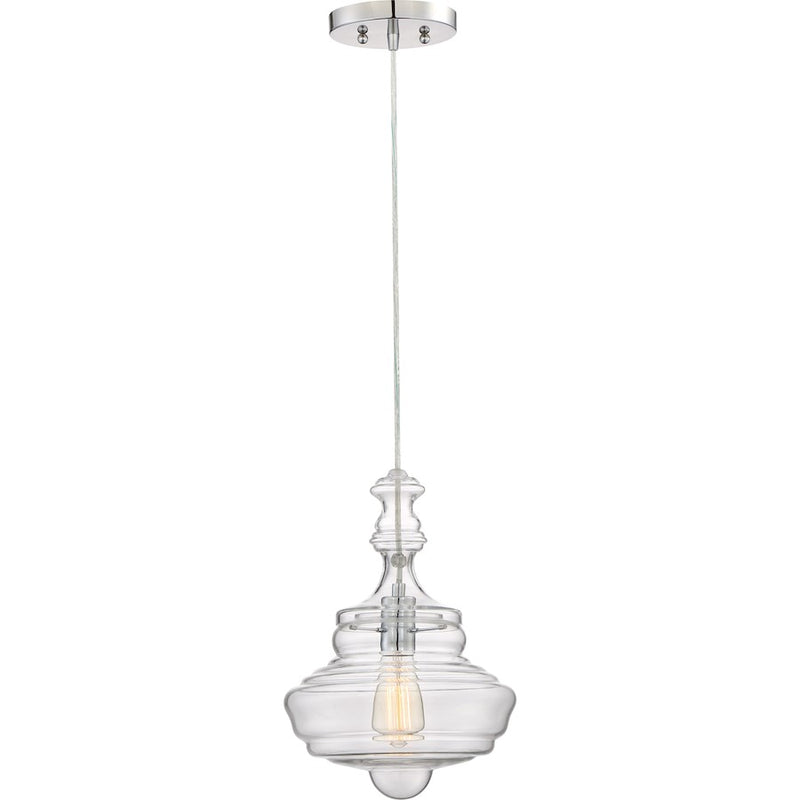 Quoizel Lighting Quoizel Fixture 1 Light Pendant, Polished Chrome