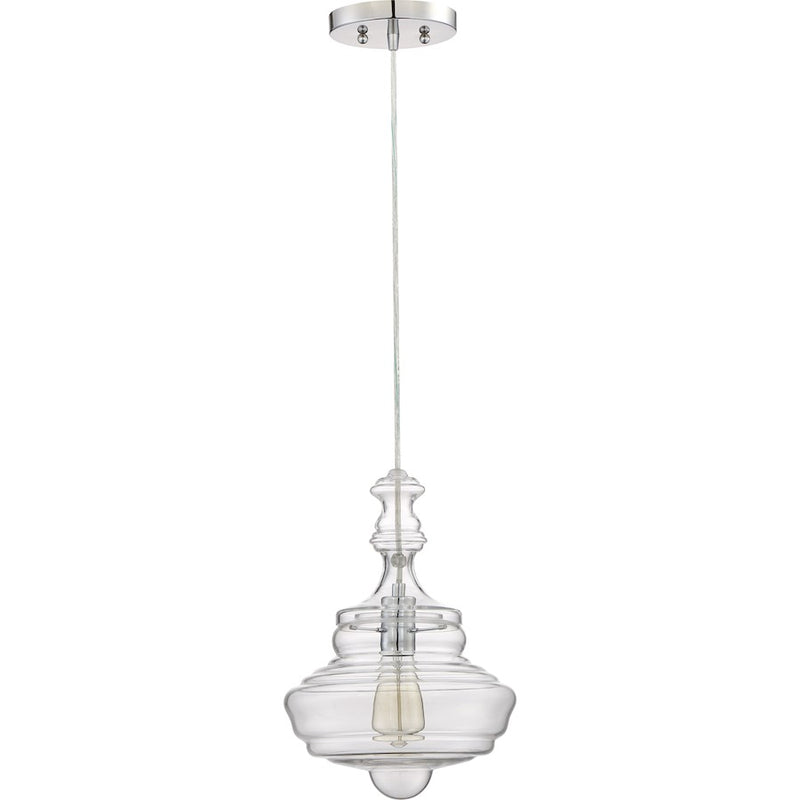 Quoizel Lighting Quoizel Fixture 1 Light Pendant, Polished Chrome