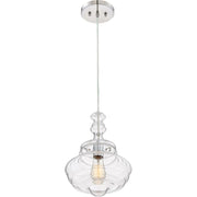 Quoizel Lighting Quoizel Fixture 1 Light Pendant, Polished Chrome