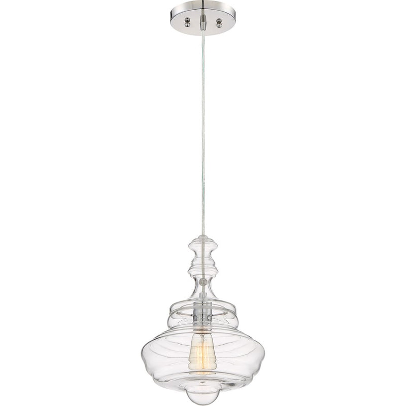 Quoizel Lighting Quoizel Fixture 1 Light Pendant, Polished Chrome