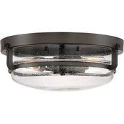 Quoizel 3 Light Palladian bronze Fixture Flush Mount,