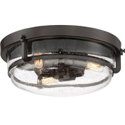 Quoizel 3 Light Palladian bronze Fixture Flush Mount,