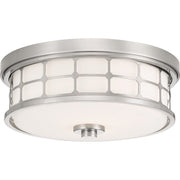 Quoizel 13.5" Fixture Flush Mount, Brushed Nickel