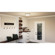 Quoizel 13.5" Fixture Flush Mount, Brushed Nickel
