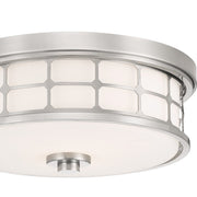 Quoizel 13.5" Fixture Flush Mount, Brushed Nickel