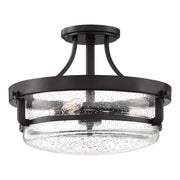 Quoizel Outpost 3 Light Semi-Flush Mount, Palladian Bronze