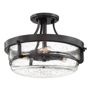 Quoizel Outpost 3 Light Semi-Flush Mount, Palladian Bronze