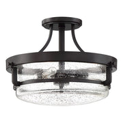 Quoizel Outpost 3 Light Semi-Flush Mount, Palladian Bronze