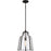 Quoizel Haverford 1 Light Pendant, Rustic Black/Clear Seeded
