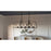 Quoizel Lincoln 5 Light Island Chandelier, Distressed Iron