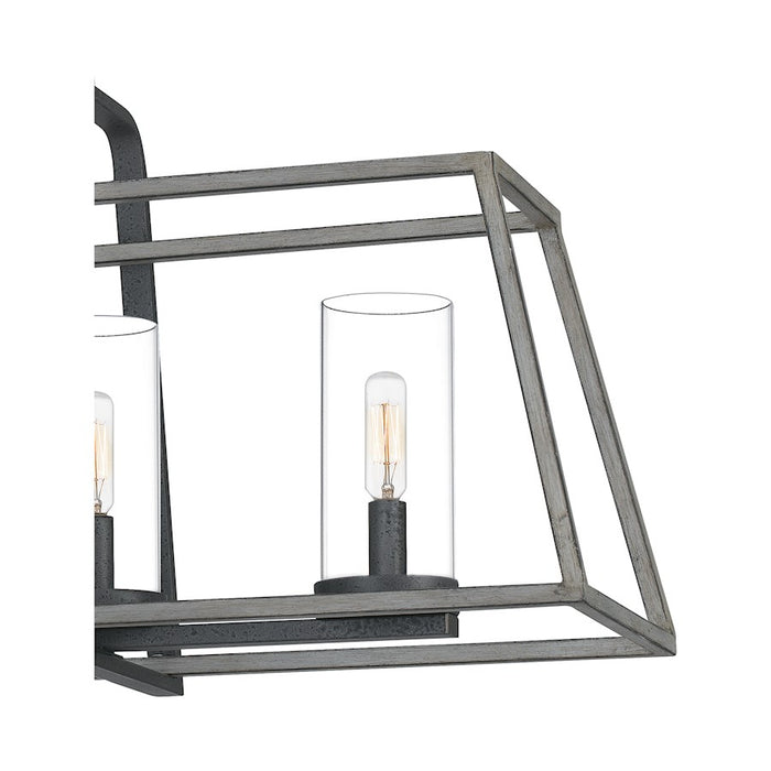 Quoizel Lincoln 5 Light Island Chandelier, Distressed Iron