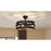 Quoizel Moyer 4 Light Fan Light, Matte Black