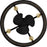 Quoizel Moyer 4 Light Fan Light, Matte Black