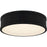 Quoizel Ahoy Integrated LED Flush Mount, Matte Black/Etched Glass - QFL5224MBK