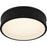 Quoizel Ahoy Integrated LED Flush Mount, Matte Black/Etched Glass