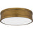 Quoizel Ahoy Integrated LED Flush, Weathered Brass/Etched