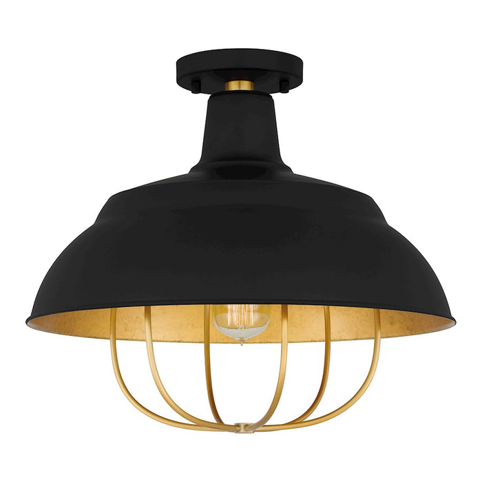 Quoizel Darmody 1 Light Semi-Flush Mount, Metal