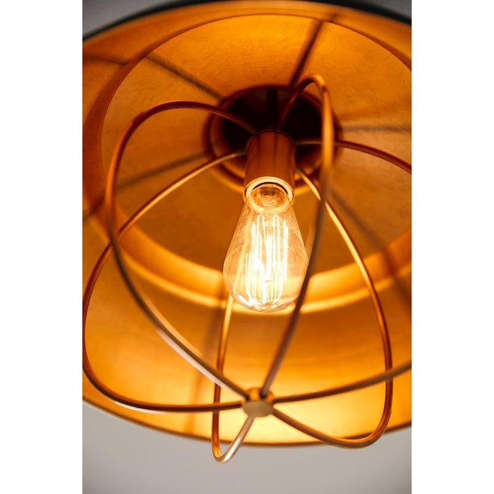 Quoizel Darmody 1 Light Semi-Flush Mount, Metal