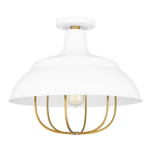 Quoizel Darmody 1 Light Semi-Flush Mount, Metal