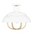 Quoizel Darmody 1 Light Semi-Flush Mount, Metal