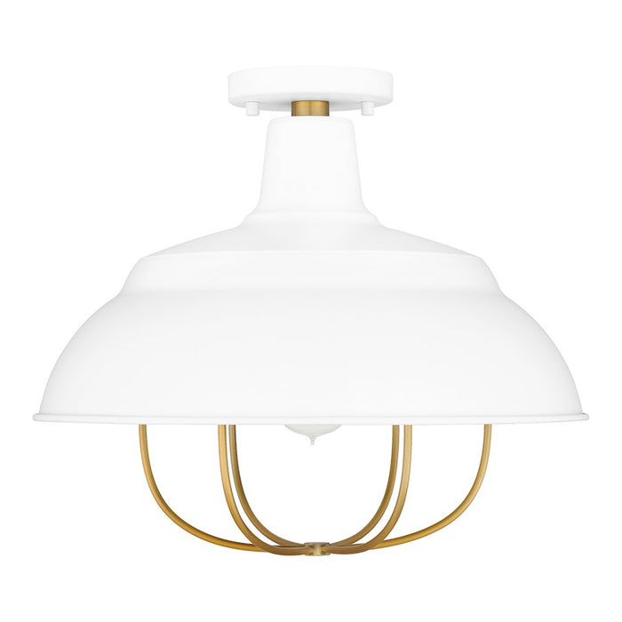 Quoizel Darmody 1 Light Semi-Flush Mount, Metal