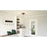 Quoizel Angora 3 Light Flush Mount, Matte Black/Clear Hammered