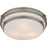 Quoizel Grafton 3Light Flush Mount, Antique Nickel/Opal Etched Glass