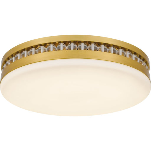 Quoizel Carey Light Flush Mount, Brushed Gold/Opal Etched Glass - QFL6785BRG