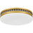 Quoizel Carey Light Flush Mount, Brushed Gold/Opal Etched Glass